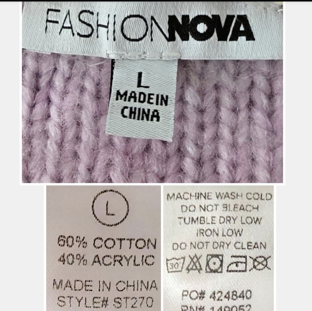 Fashion Nova Rainbow Bliss Cropped Cardigan, Size L - Picture 7 of 11